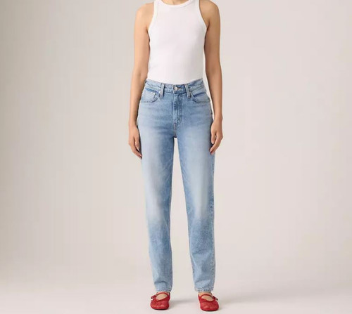 Levi's Women's High Waisted Mom Jeans, Medium Wash, 30