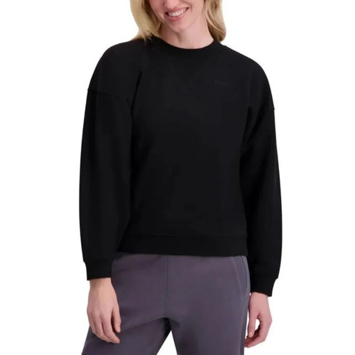DKNY Sport Women's Logo Crewneck Sweatshirt, Black, X-Small