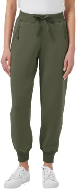 KIRKLAND Signature Women's Wicking Relaxed Fit Active Jogger Pant, Green, X-Large
