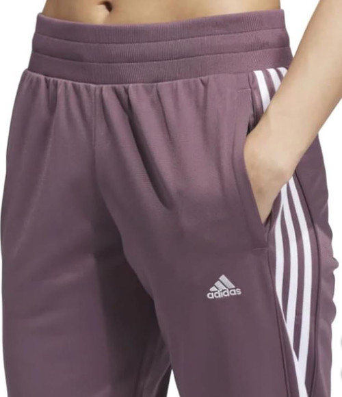 Adidas Women's Relaxed Fit 3-Stripes Jogger, Shadow Fig, X-Small