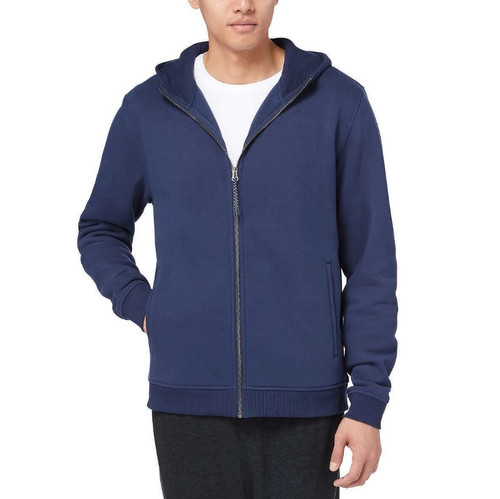 Kirkland Signature Men's Full Zip Hoodie, Blue, X-Large