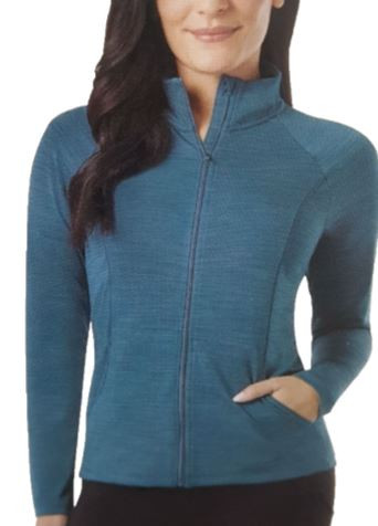 32 Degrees Heat Women's Full Zip Active Jacket, Green, X-Large