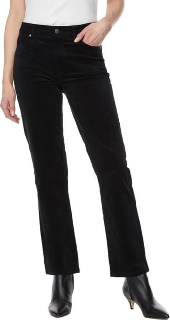 Buffalo David Bitton Women's Stretch Straight Leg Corduroy Pant, Black, 10/30