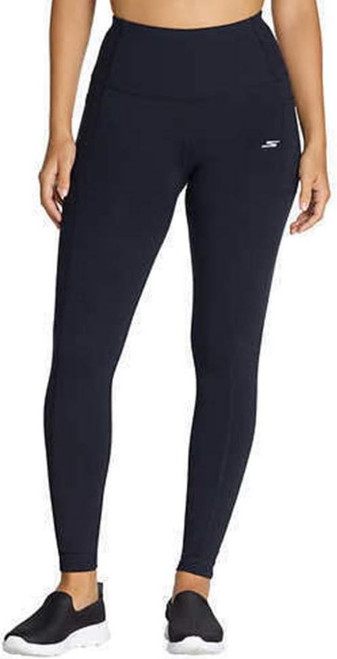 Skechers Women's Go Walk Active Tight High Waisted Leggings, Black, Small