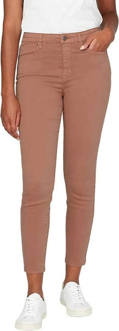 Buffalo David Bitton Women's High Rise Soft Stretch Ankle Skinny Jeans, Terracotta, 6/28