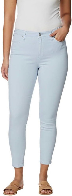 Buffalo David Bitton Women's High Rise Soft Stretch Ankle Skinny Jeans, Blue, 16