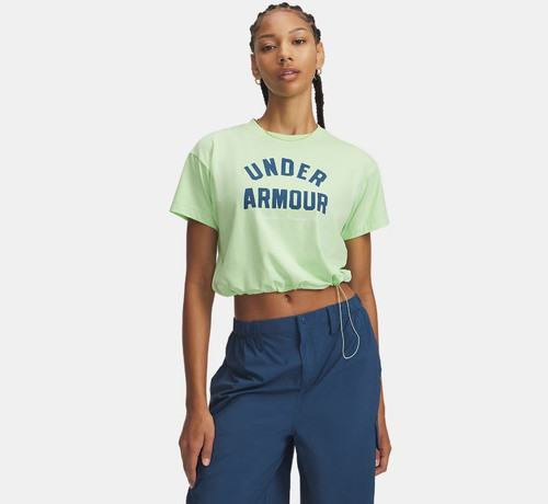 Under Armour Women's Bungee Hem, Lumos Lime, Small