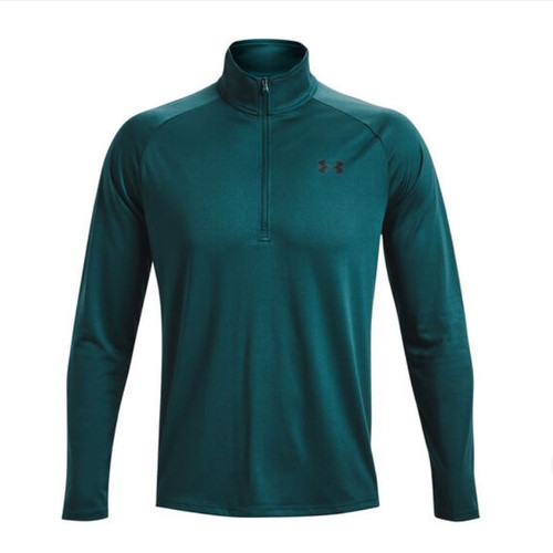 Under Armour Men's Tech 2.0 Half-Zip Long Sleeve, Teal, X-Large
