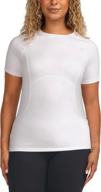 Spyder Active Women's Short Sleeve Active Tee Shirt, White, Large