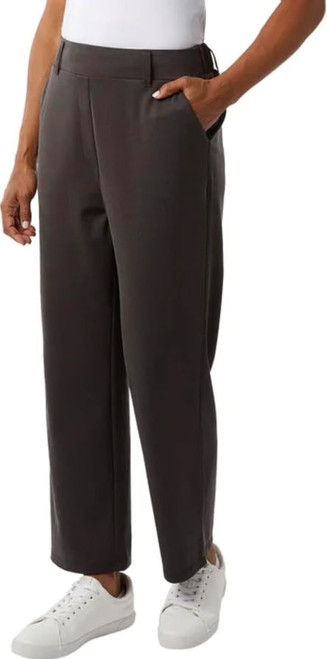 32 Degrees Cool Women's Stretch Twill Pull On Pant with Pockets, Gray, Large