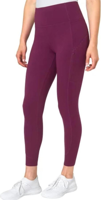 Mondetta Women's Moisture Wicking Cropped Legging Pant, Purple, XX-Large