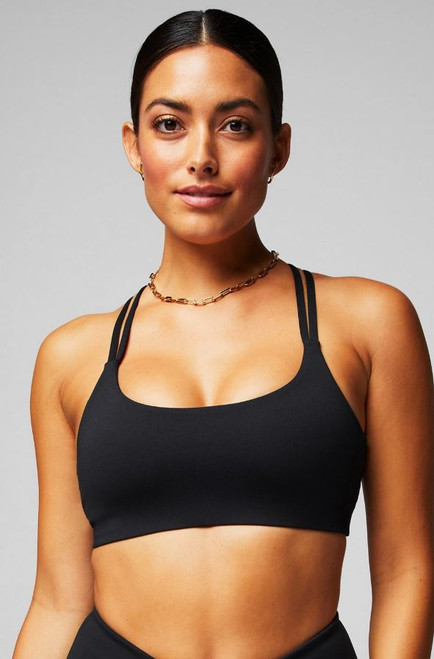 Fabletics Principal Low Impact Bra 2-Pack, Black/White, Large