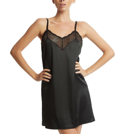 Hanky Panky Women's Wrapped Around You Chemise, Black, Large