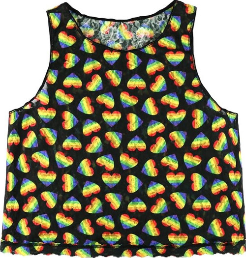 Hanky Panky Women's Plus Size Signature Lace Cropped Cami, Black Multi, 1X