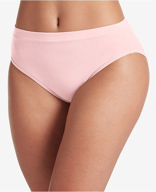 Jockey Cotton Stretch Hi Cut 1554, Pink, 6/Medium