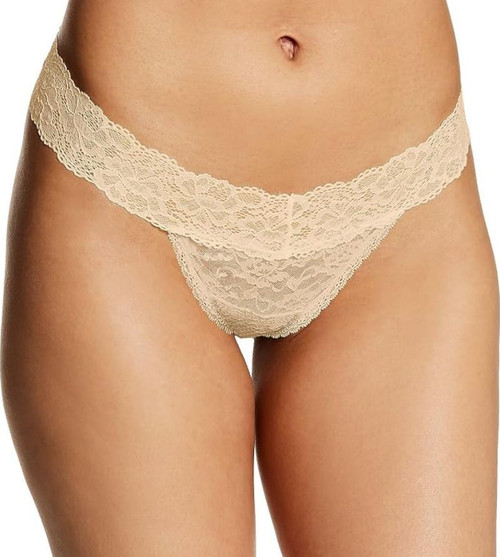 Maidenform Women's Luxurious Lace Thong Panty, Latte Lift, Large