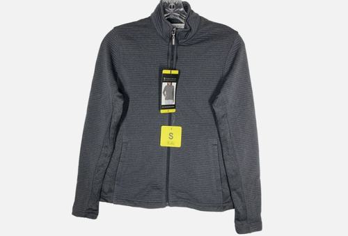 Pebble Beach Women's Full Zip Quilted Jacket, Gray, Small