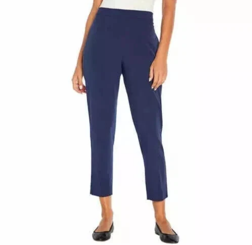Banana Republic Women's Tapered Pull On Pants, Navy, Small