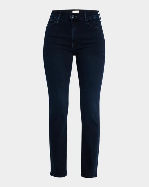 Hudson Los Angeles Mid Rise Straight Jean, Premium Stretch Denim, Obscurity Blue, 4