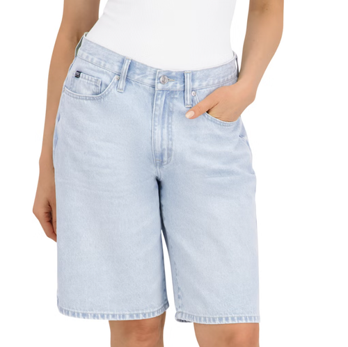 DKNY Jeans Women's Mid-Rise Denim Shorts, Light Blue, 6