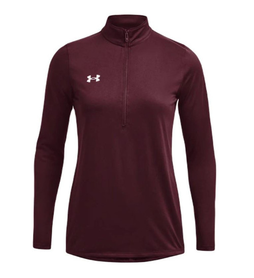UA Tech™ Team ½ Zip, Maroon / White, Large