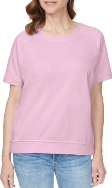 Buffalo David Bitton Women's Effortless Essential Relaxed Fit Shirt, Lilac, X-Large