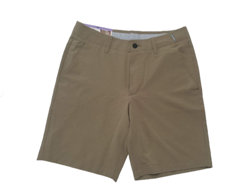 Haggar Men's Performance Short 8.5 Inseam, Tan, 30