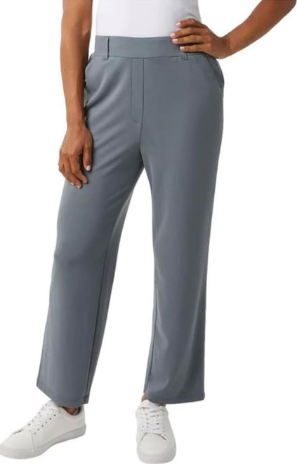 32 Degrees Cool Women's Stretch Twill Pull On Pant with Pockets, Blue, X-Large