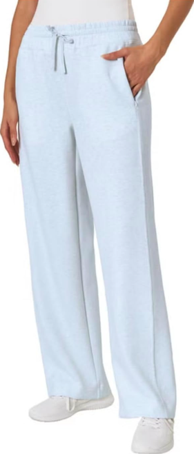 Mondetta Women's High Rise Wide Leg Tech Active Pant, Light Blue, X-Large