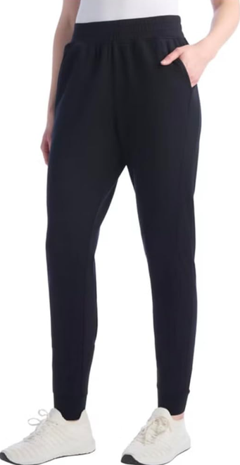 Danskin Women's Soft Luxe Pull On Jogger Pant, Black, Medium