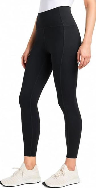 Danskin Women's Streamline Pocket Legging, Black Salt, Large