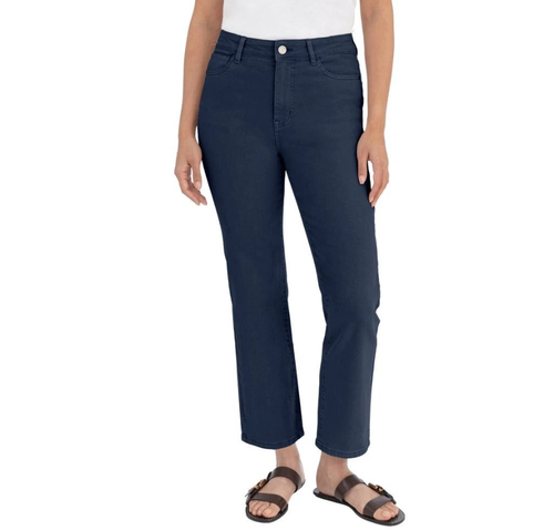 BLANKNYC Women's High Rise Straight Leg Pant, Blue, 4/27