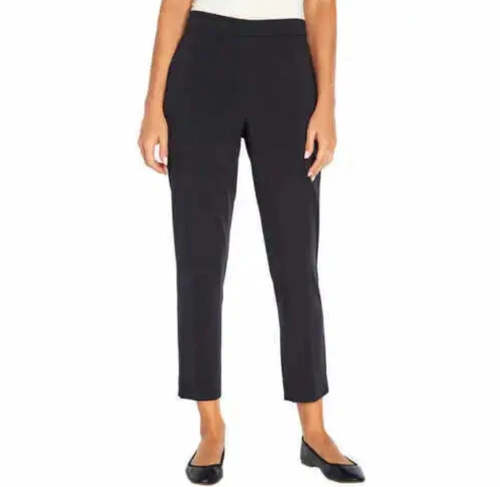 Banana Republic Women's Tapered Pull On Pants, Black, 14