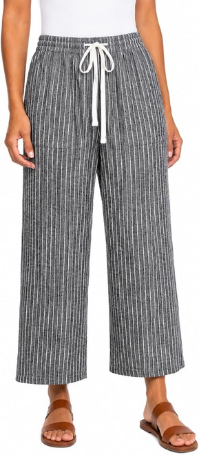 Roxy Women's Linen Blend Pull On Crop Pant, Small