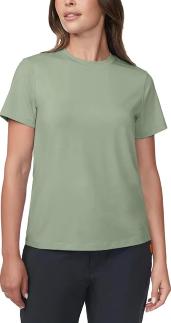 Merrell Women's Short Sleeve Moisture Wicking Active Tee Shirt, Green, Small