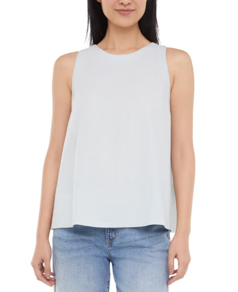 Banana Republic Women's Linen Blend Sleeveless Top, Light Blue, Small