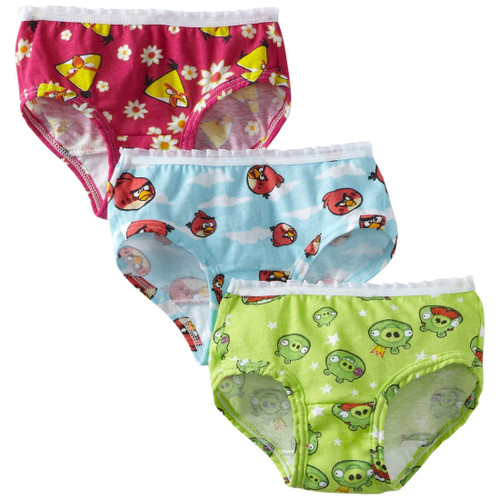 Fruit of the Loom Little Girls' Angry Birds Briefs