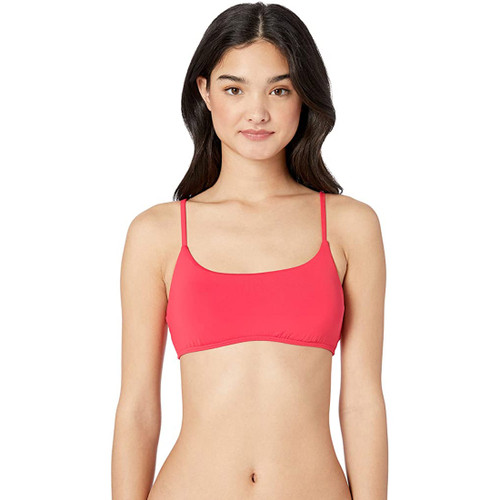 Billabong Women's Crop Bikini Top, Sunset Red, Large