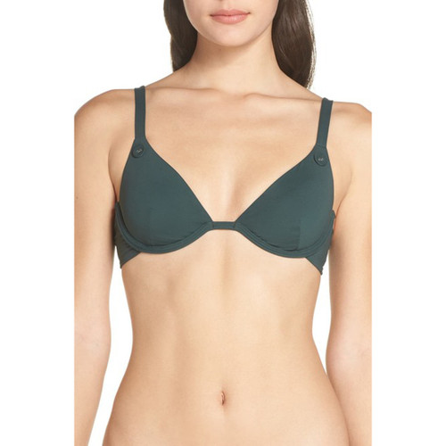 Onia Anna Underwire Bikini Top, Moss, X-Small