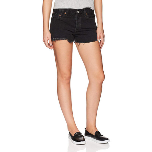 Levi's Women's 501 Button-Fly Shorts, Lunar Black, 29 (US 8)