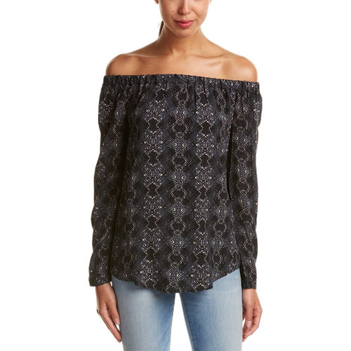 Michael Stars Python Print Off The Shoulder Blouse Oxide SM (US 4-6)