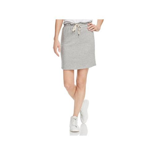 Splendid Women's Bayside Active Paperbag Fleece Skirt, Heather Grey, Medium