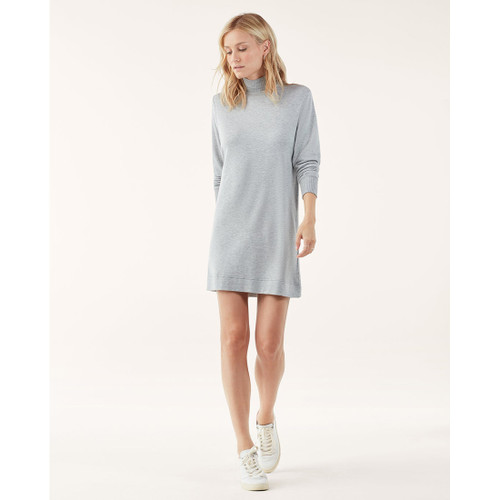 Splendid Women's Supersoft Mock Neck Dress, Heather Grey, Medium