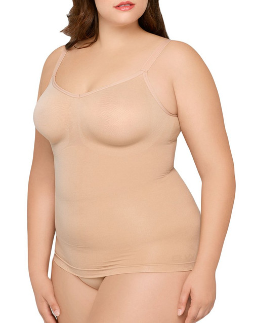 Body Wrap Women's Full Figure Firm Support Camisole, Nude, X-Large
