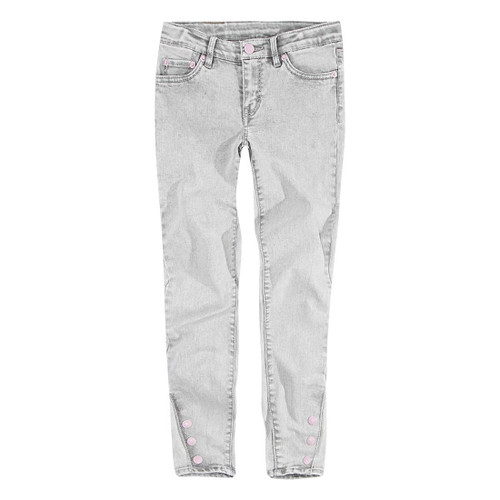 Levi's Girls' Little 710 Super Skinny Fit Jeans, Silver Light, 4