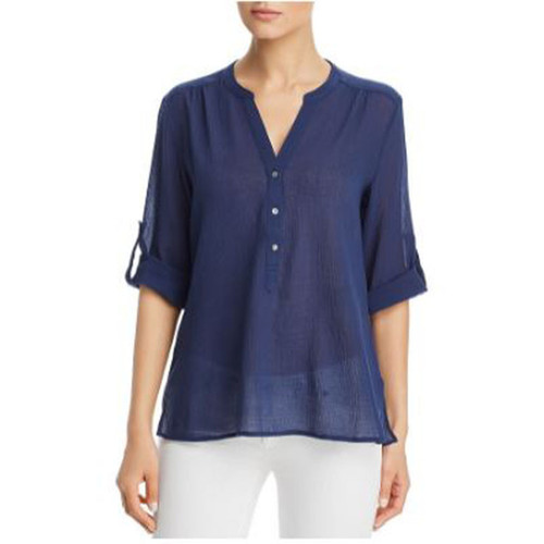 Tommy Bahama Coastview Gauze Top, Island Navy, S