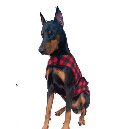 G.H. Bass & Co. Dog Coat, Red/Black, Small