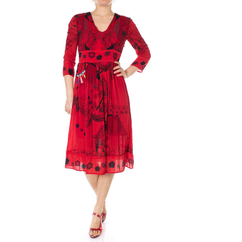 Desigual Women's Clam Dress, Red, 38