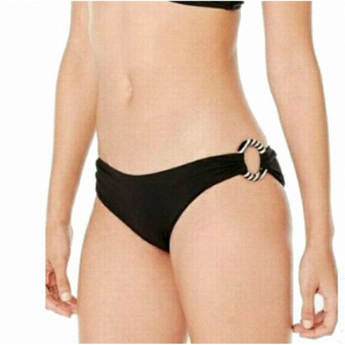 Marysia Swim Coronado Ring Bikini Bottom, Black, Large
