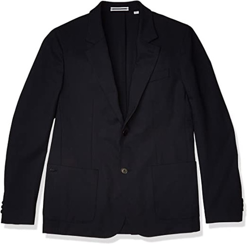 Lacoste Men's Motion Reg Fit Blazer, Dark Navy Blue, 48